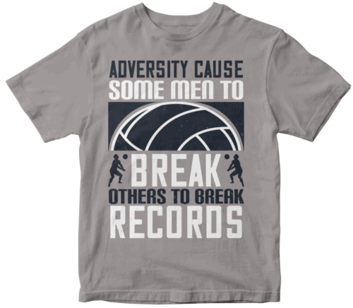 Adversity cause some men to break; others to break records