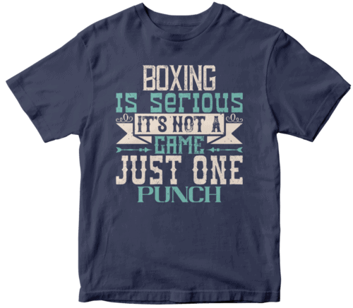 Boxing is serious. It's not a game. Just one punch