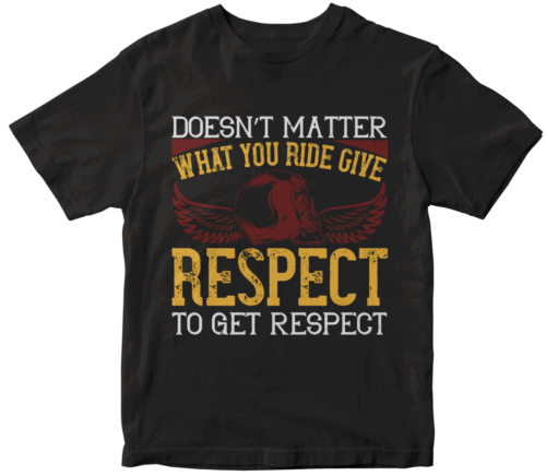 Doesn’t matter what you ride, give respect to get respect