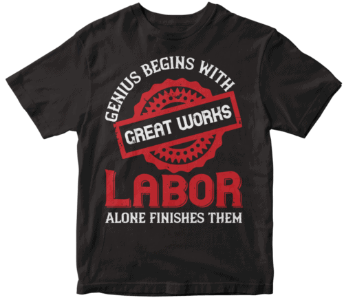 Genius begins with great works; labor alone finishes them