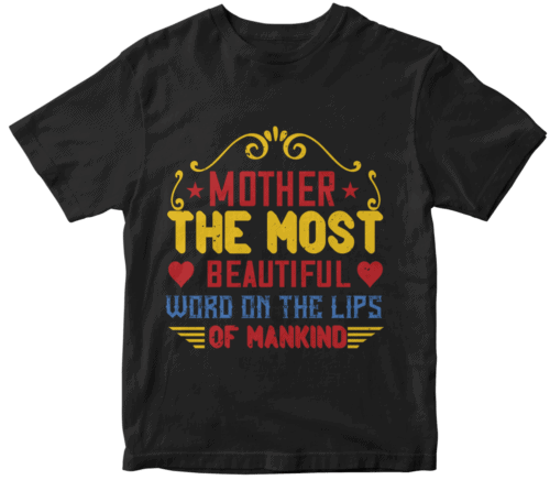 Mother the most beautiful word on the lips of mankind