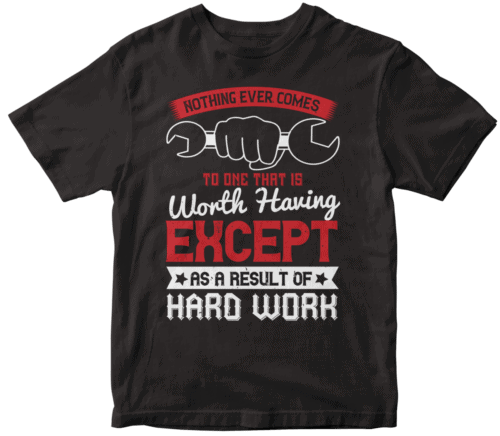 Nothing ever comes to one that is worth having except as a result of hard work