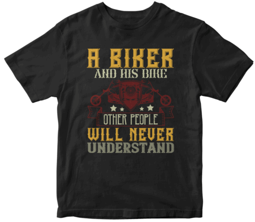 a biker and his bike other people will never understand