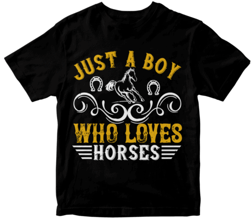 just a boy who loves horses